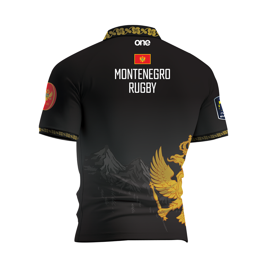 Montenegro Rugby Black Performance Jersey
