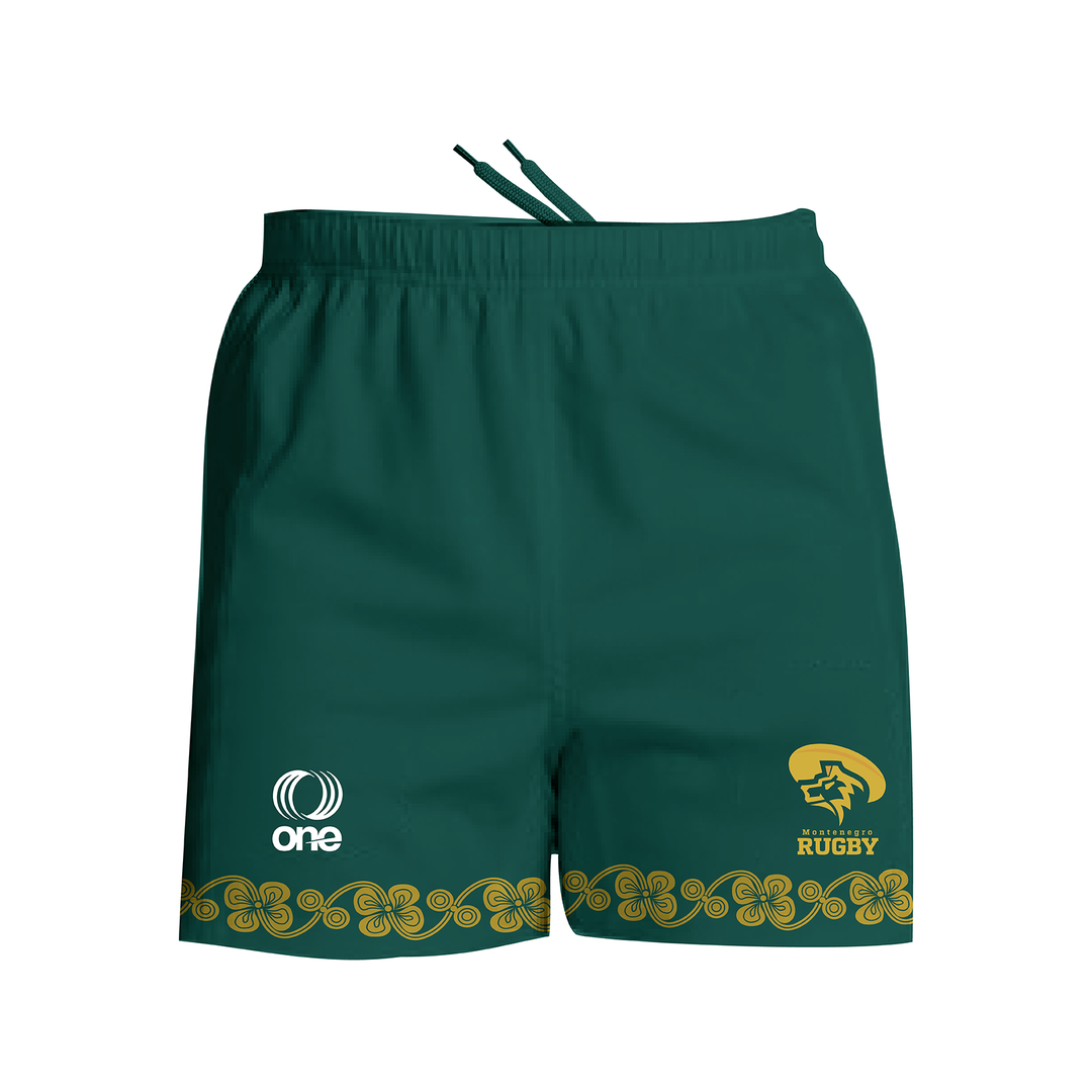 Montenegro Rugby Green Performance Shorts