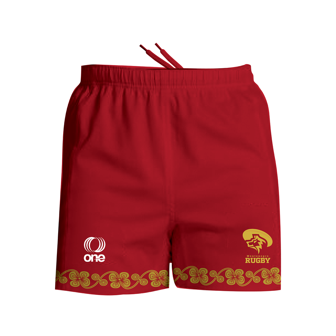 Montenegro Rugby Red Performance Shorts