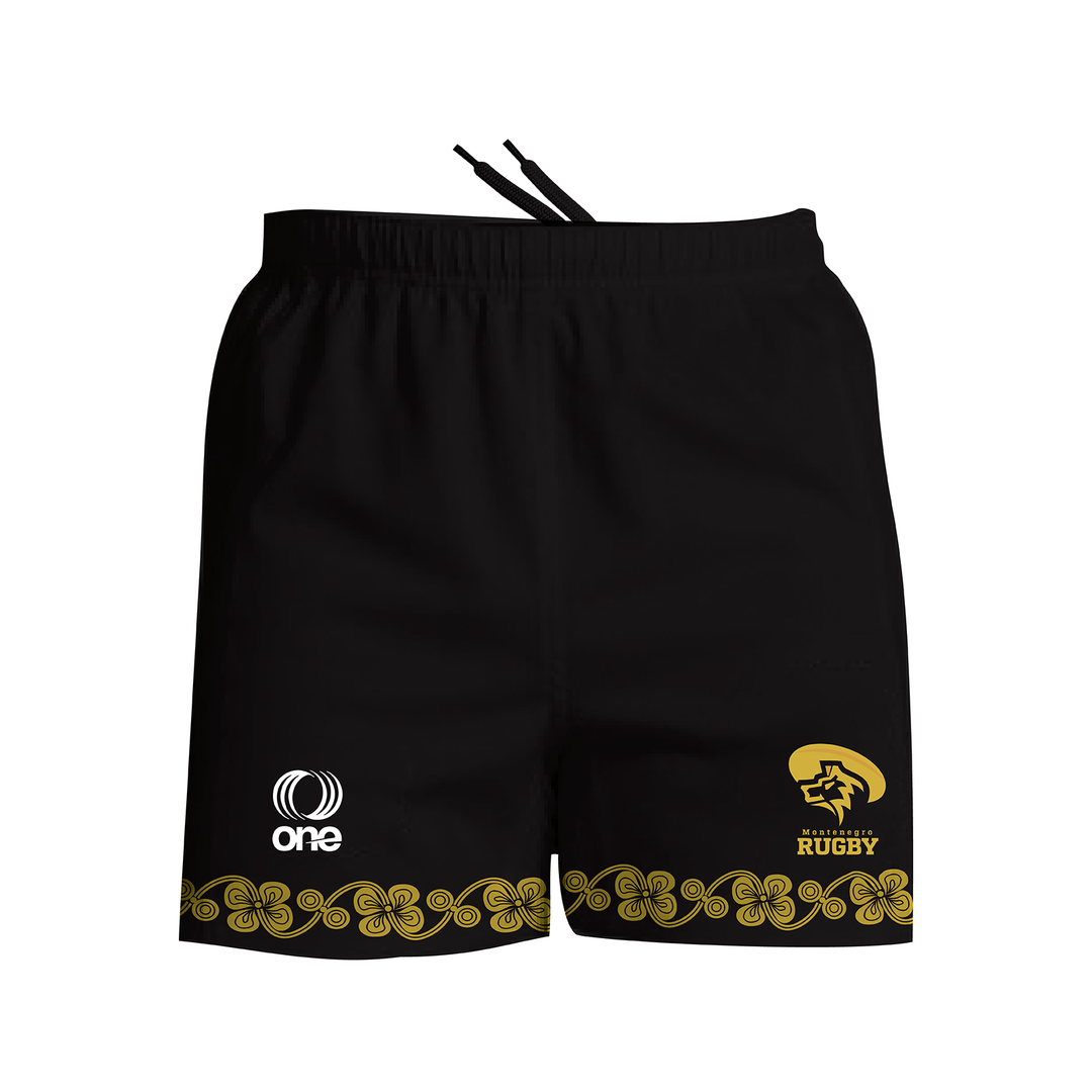 Montenegro Rugby Black Performance Shorts