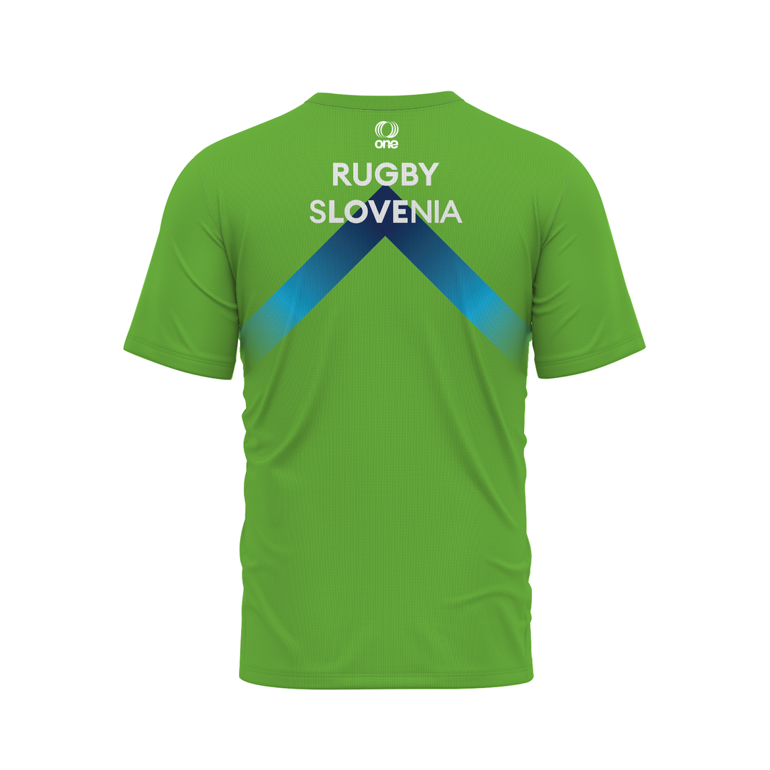 Slovenia Rugby Lime-Green Tee