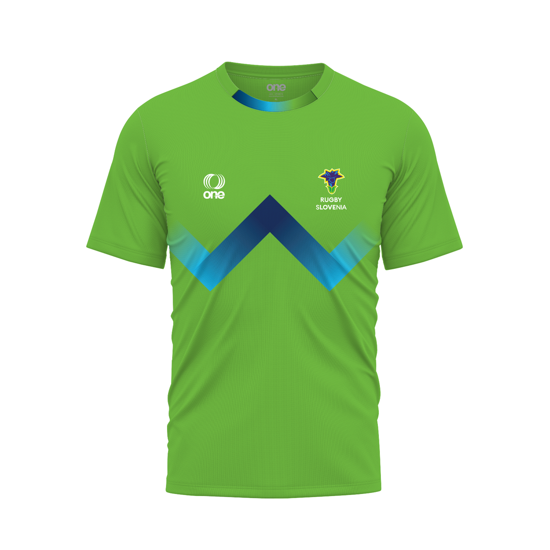 Slovenia Rugby Lime-Green Tee