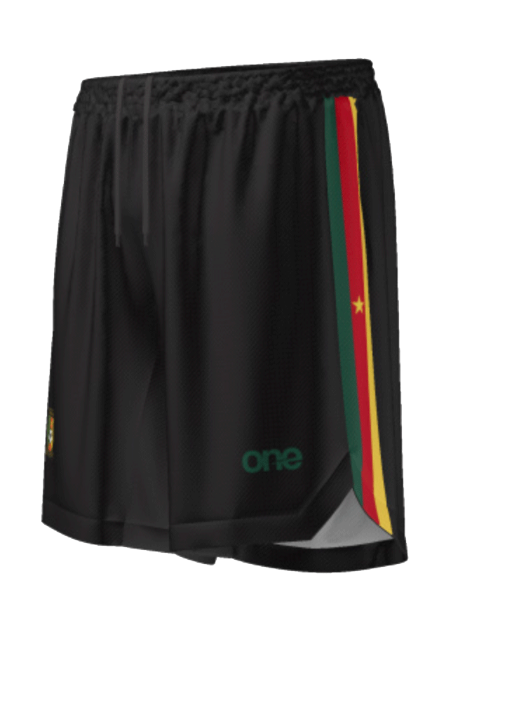 Short De Football Cameroun - Taille XL - Blanc - Coton/polycoton - Neuf Avec étiquettes