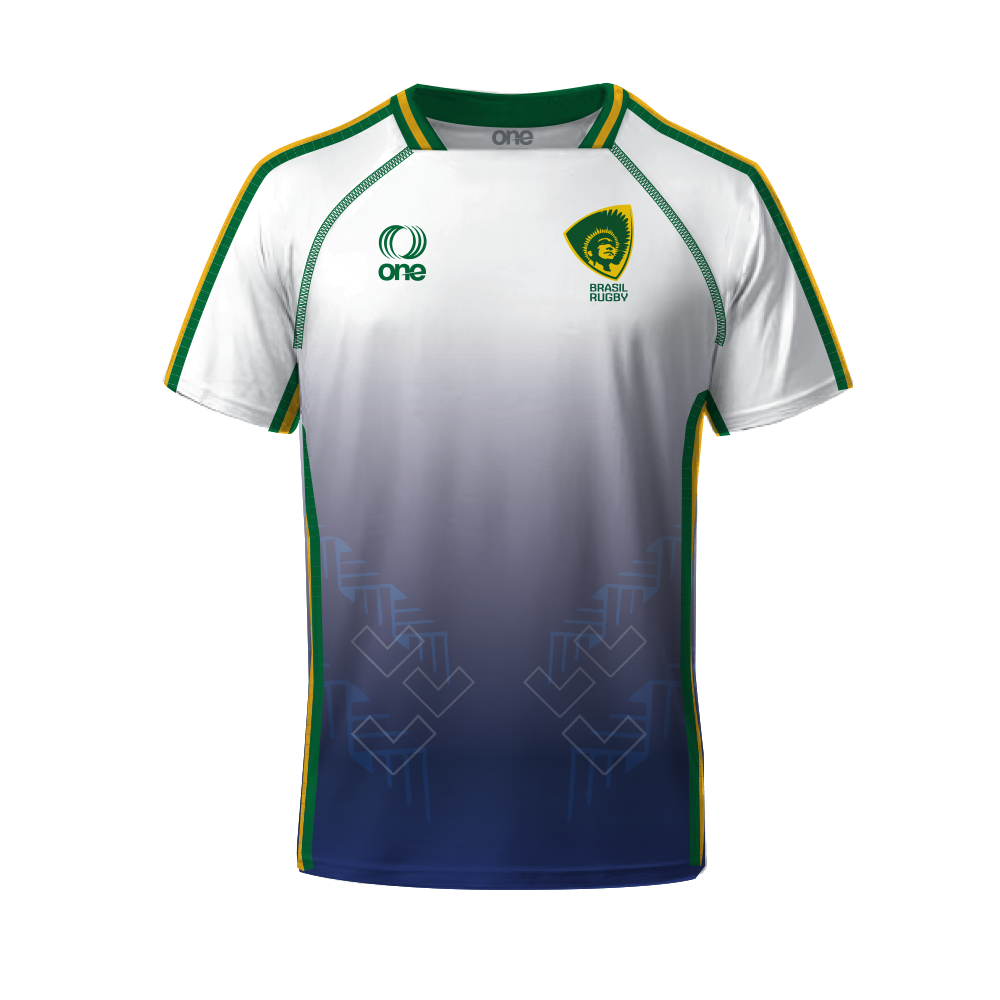 Youth Brazil Rugby Away Performance Jersey with Concept Prints