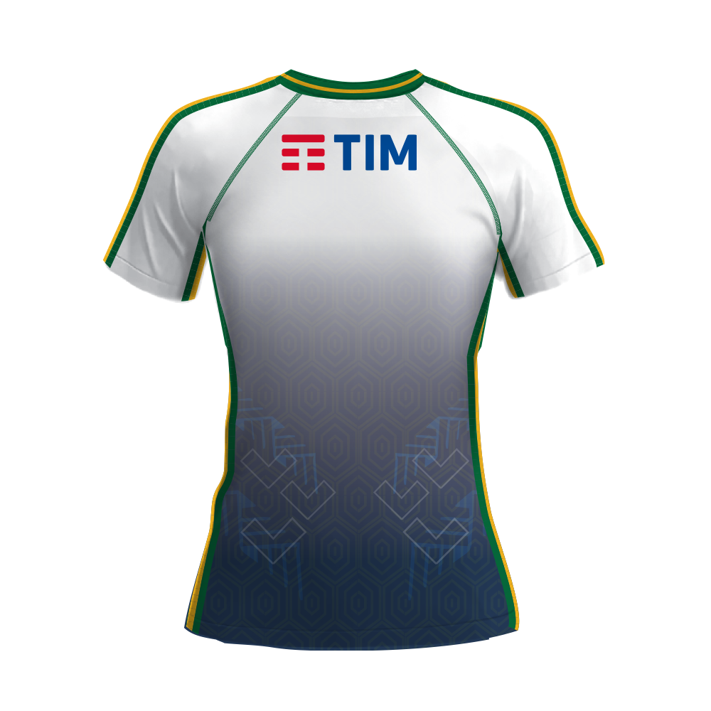 Brazil Rugby Women Away Performance Jersey with Concept Prints