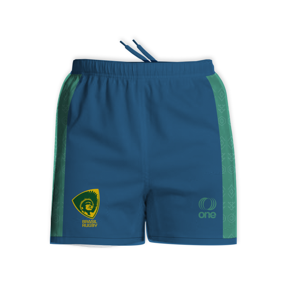 Brazil Rugby Performance Training Shorts with Concept Prints