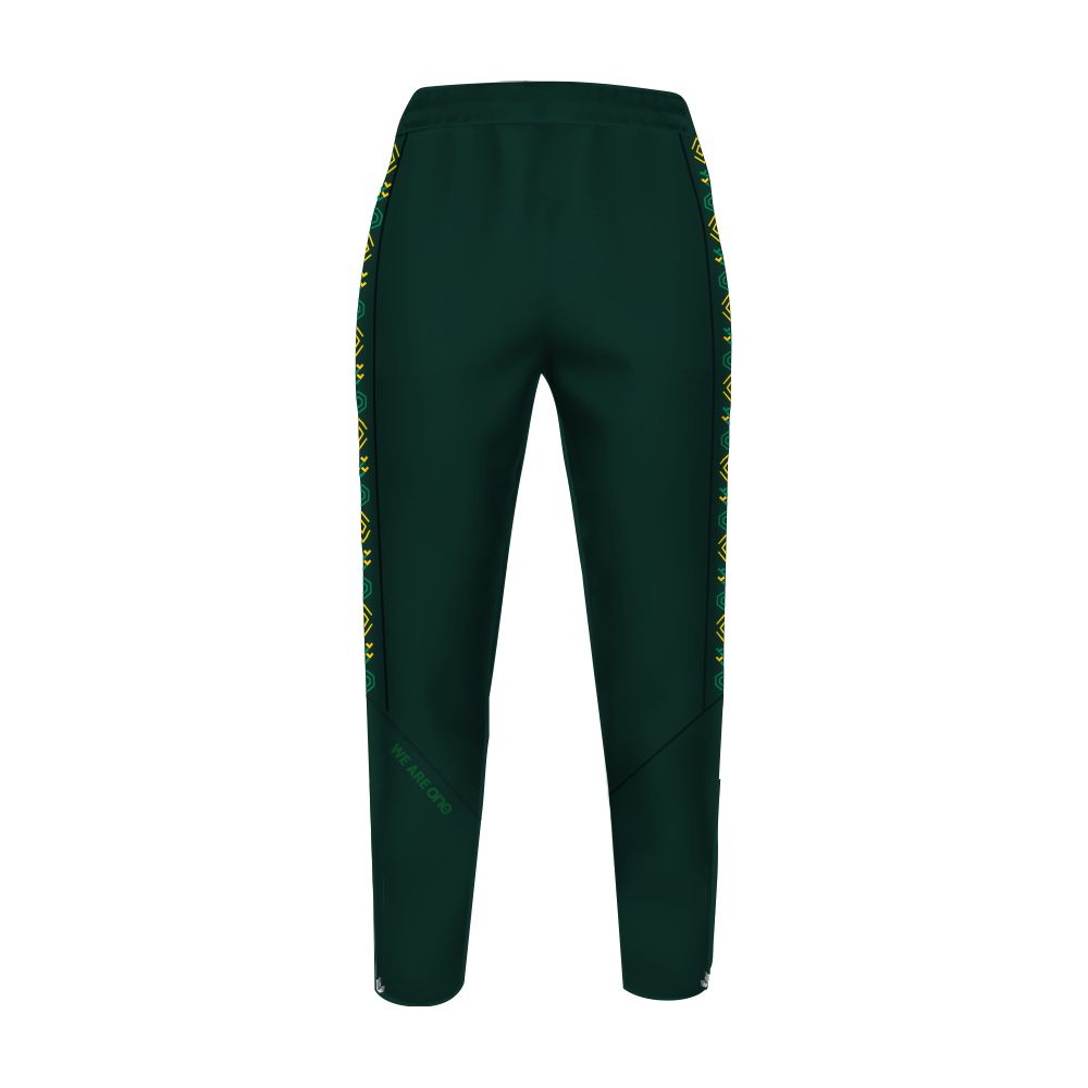 Brazil Rugby Tracksuit Pants with Side Pockets and Zippers