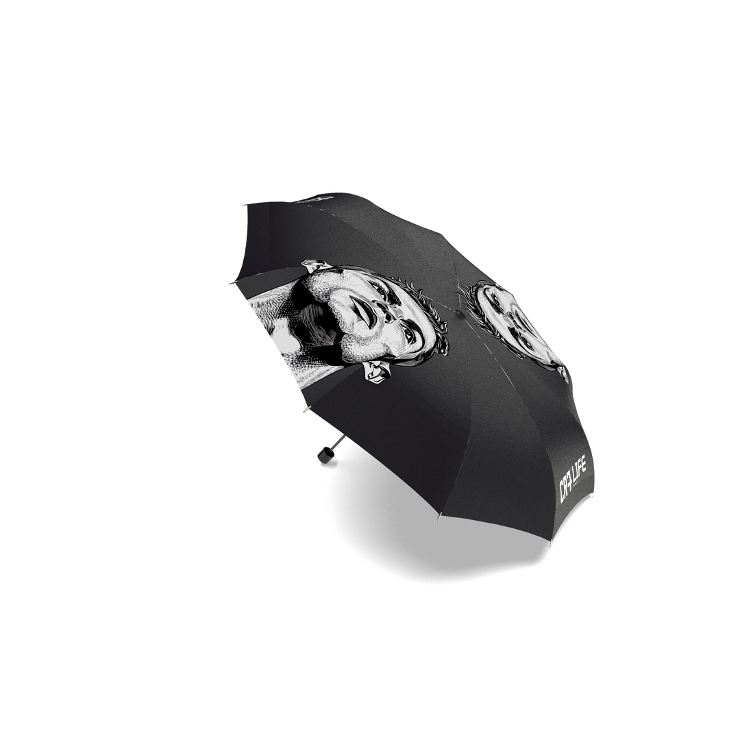 CR7®LIFE Auto-Folding Umbrella Black Graphic