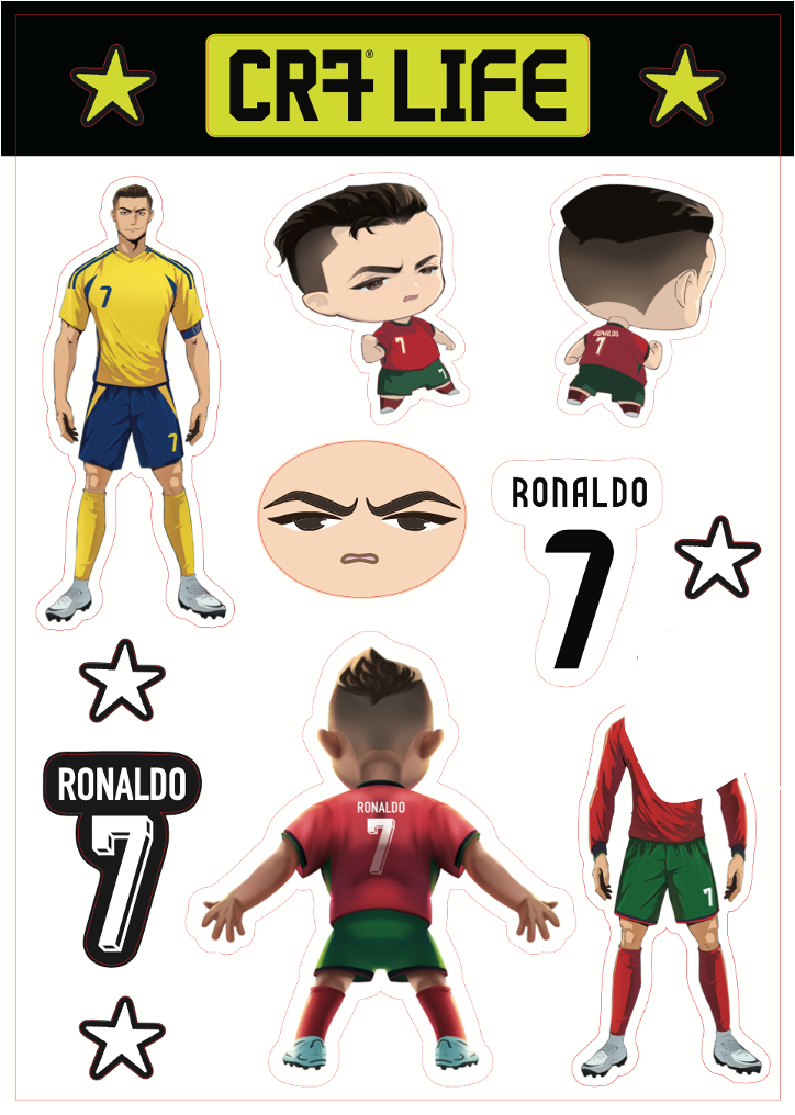 CR7®LIFE Sticker Set Ronaldo 7 Stars Set B