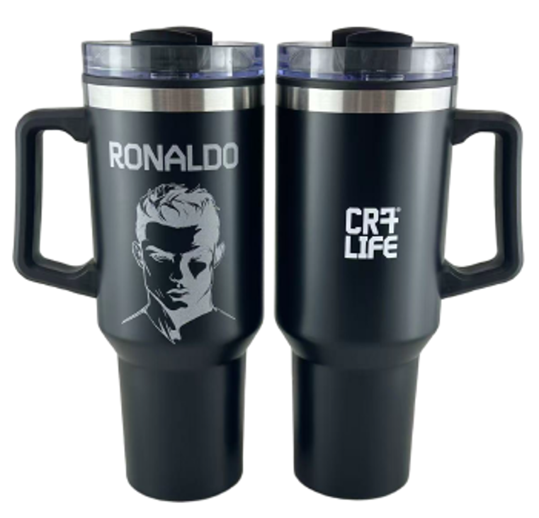CR7®LIFE Travel Tumbler Black & Grey