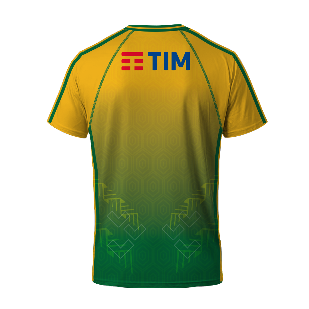 Youth Brazil Rugby Home Two-Tone Performance Jersey with Concept Prints