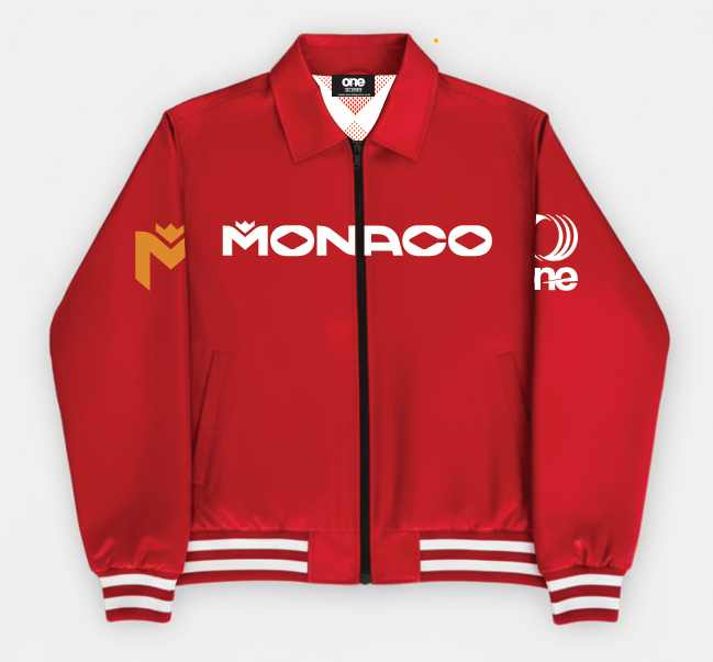 Bomber Jacket with lining printed and logos in Embroidery recycled