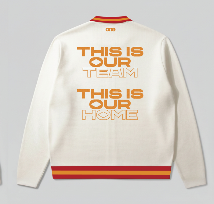 Long Sleeve Polo with printed logos Oragnic cotton