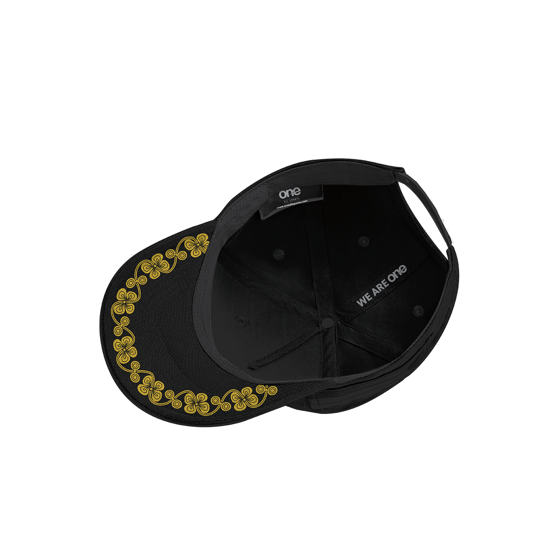 Montenegro Rugby Cap with Embroidered Logos, Adjustable Fit and Concept Prints
