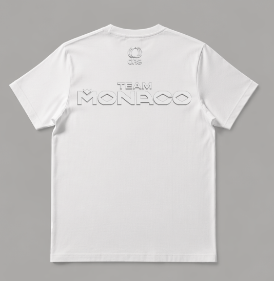T-shirt with Debossed logos front and back