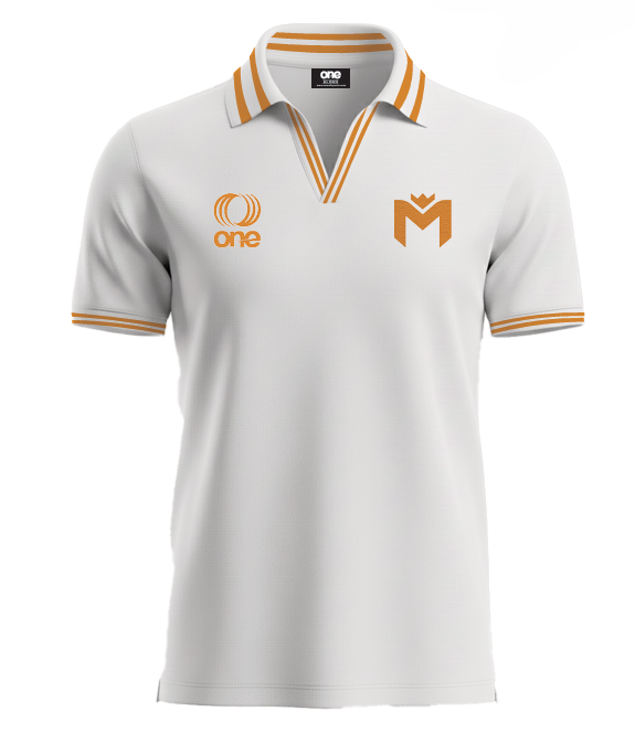 Polo v neck with premium organic heavy weight fabric and embroidery