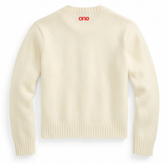 Knitted Fashion swater with engineered logos