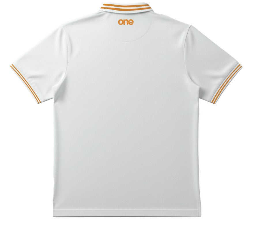 Polo with zip having recycled polyester mix cotton