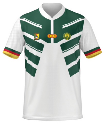Customizable Official Cameroon FECAFOOT White Pro Jersey