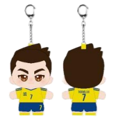 CR7  LIFE  MINI PLUSH KEYCHAIN