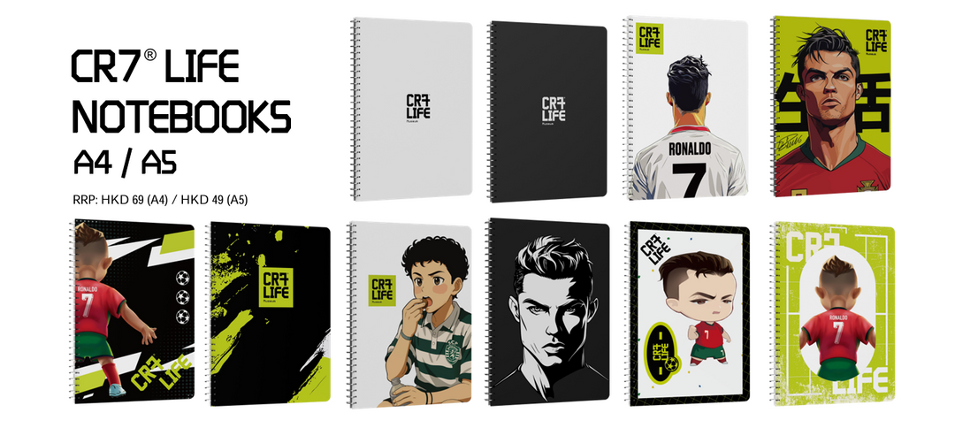 CR7  LIFE  NOTEBOOKS  A4 / A5