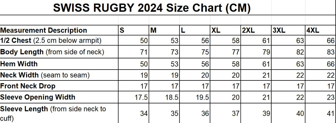 Suisse Rugby Men Match Game Jersey