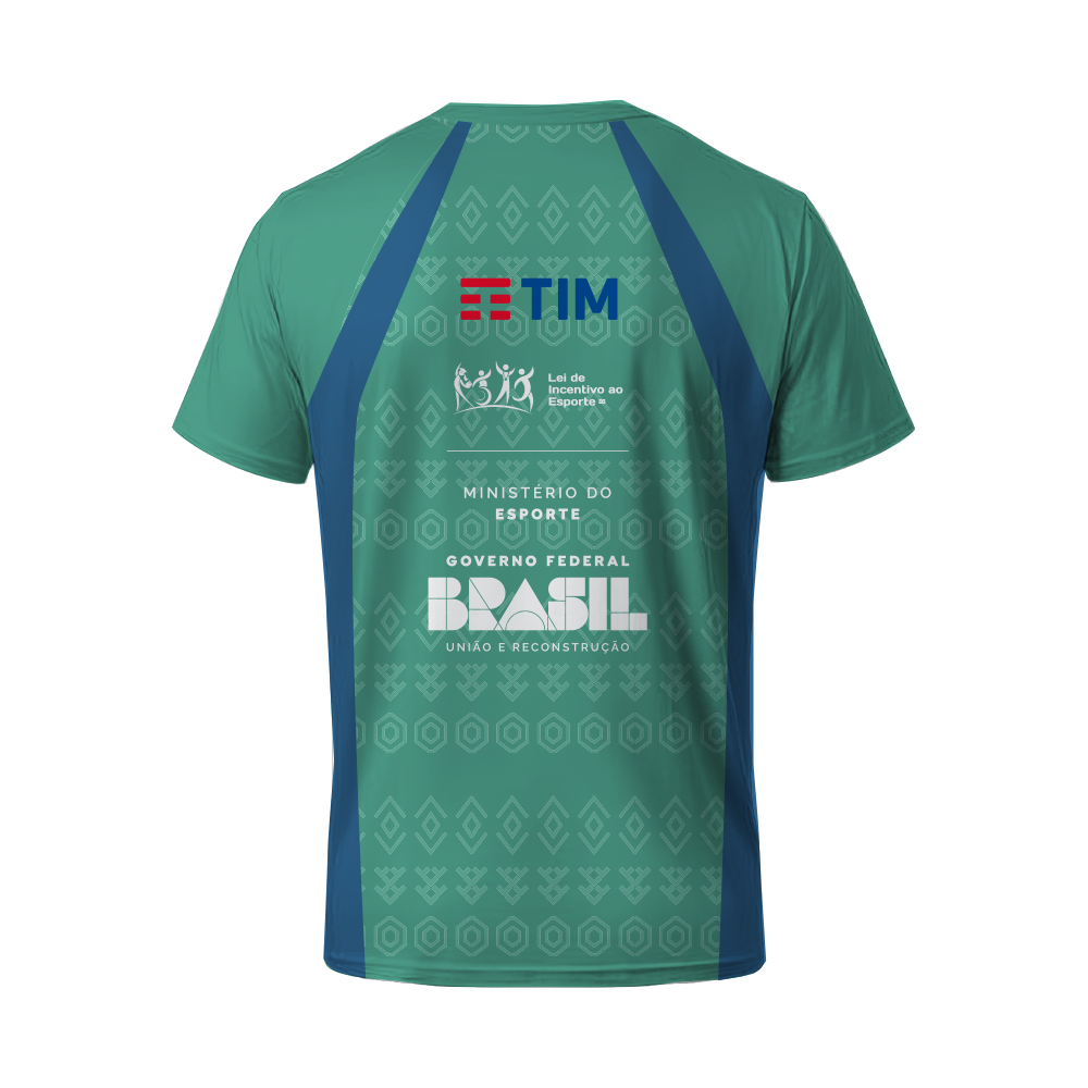 Brazil Rugby Women Performance Training Jersey with Concept Prints