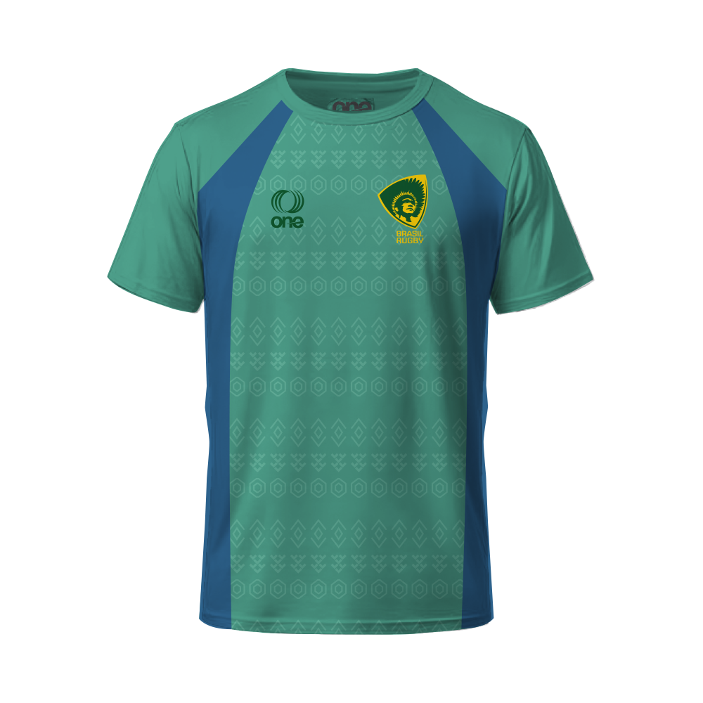 Brazil Rugby Women Performance Training Jersey with Concept Prints