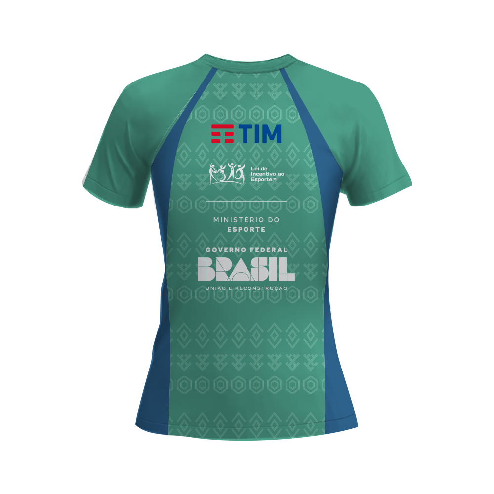 Brazil Rugby Women Performance Training Jersey with Concept Prints