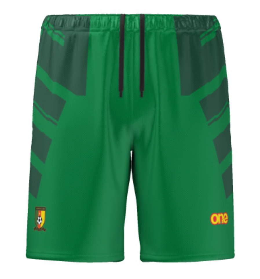 Official Cameroon FECAFOOT Green Shorts