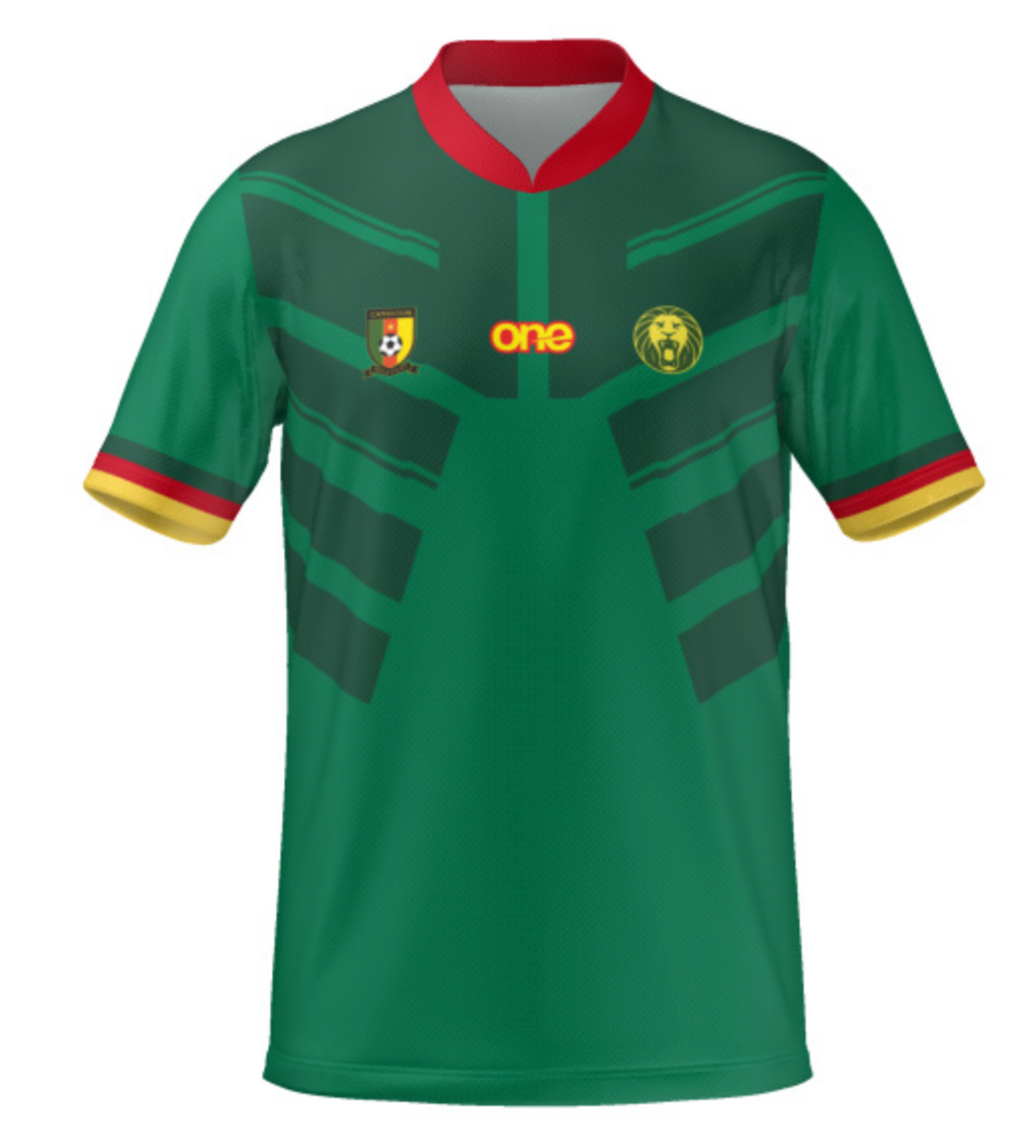 Official Cameroon FECAFOOT Green Home Replica Jersey