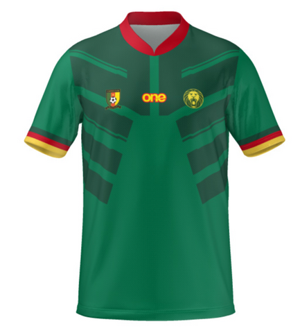 Official Cameroon FECAFOOT Green Pro Jersey