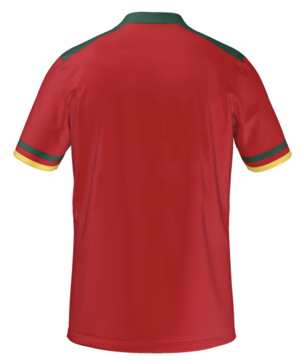 Official Cameroon FECAFOOT Red Fan Wear Jersey