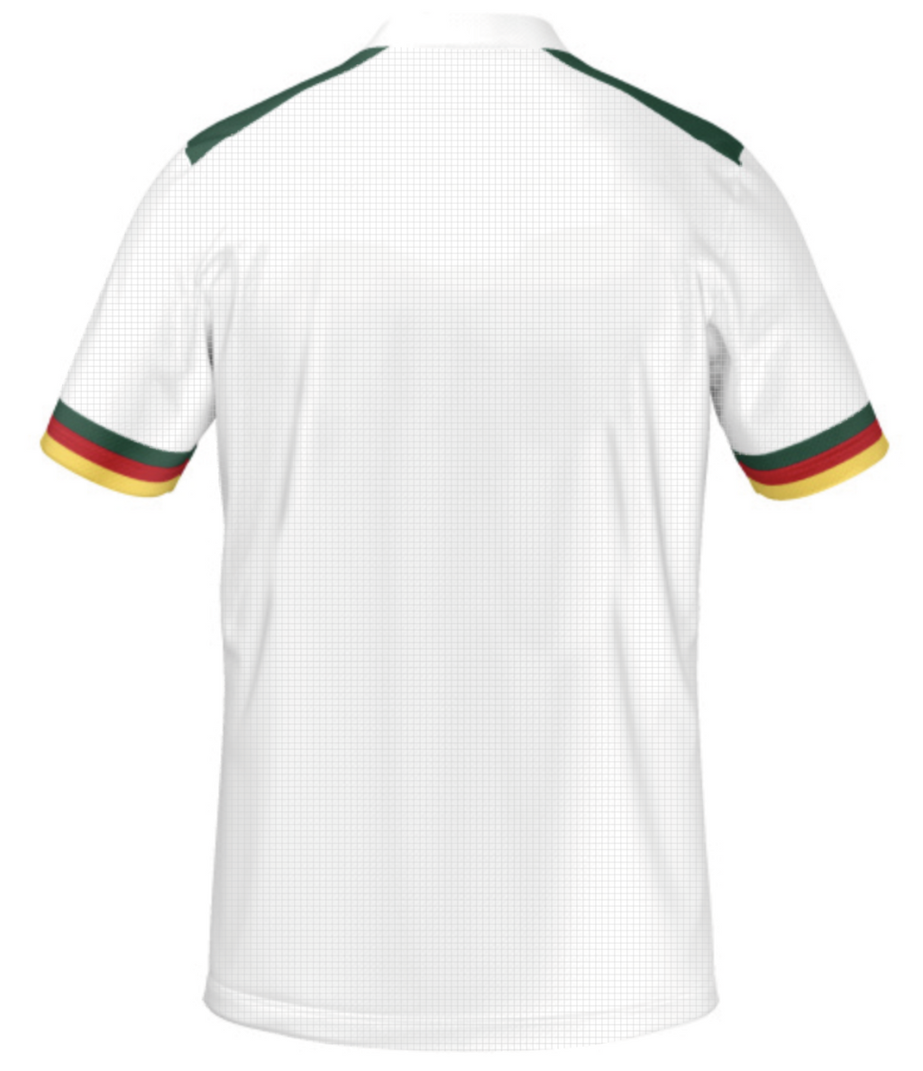 Official Cameroon FECAFOOT White Fan Wear Jersey