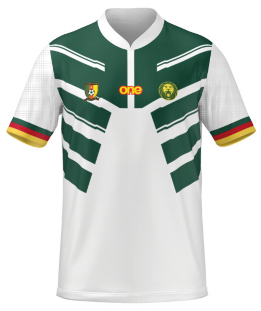 Official Cameroon FECAFOOT White Pro Jersey
