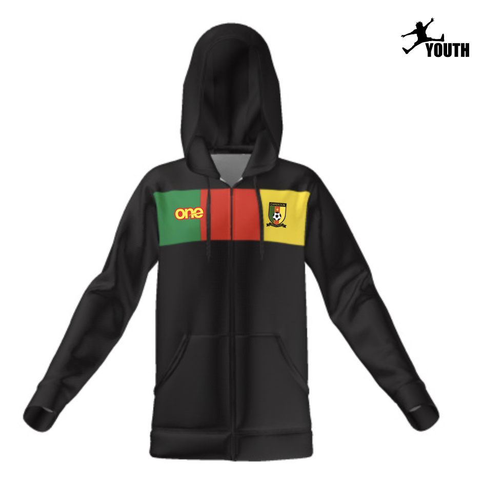 Official Cameroon Youth Full-Zip Hoodie