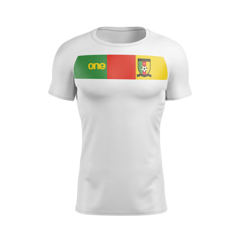 Official Cameroon FECAFOOT Men's White Training Tee